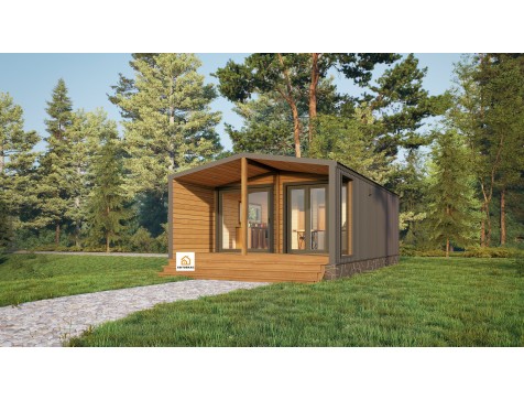 Модульный дом 8х4.6м профлист Зима Модульный дом 8х4.6м профлист Зима